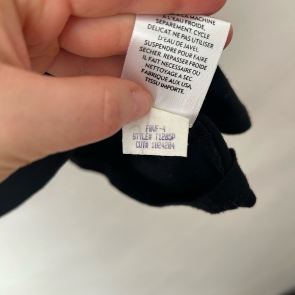 Eileen Fisher Womens petite large Scoop Neck  Rayon short Sleeve Top black - Picture 4 of 7